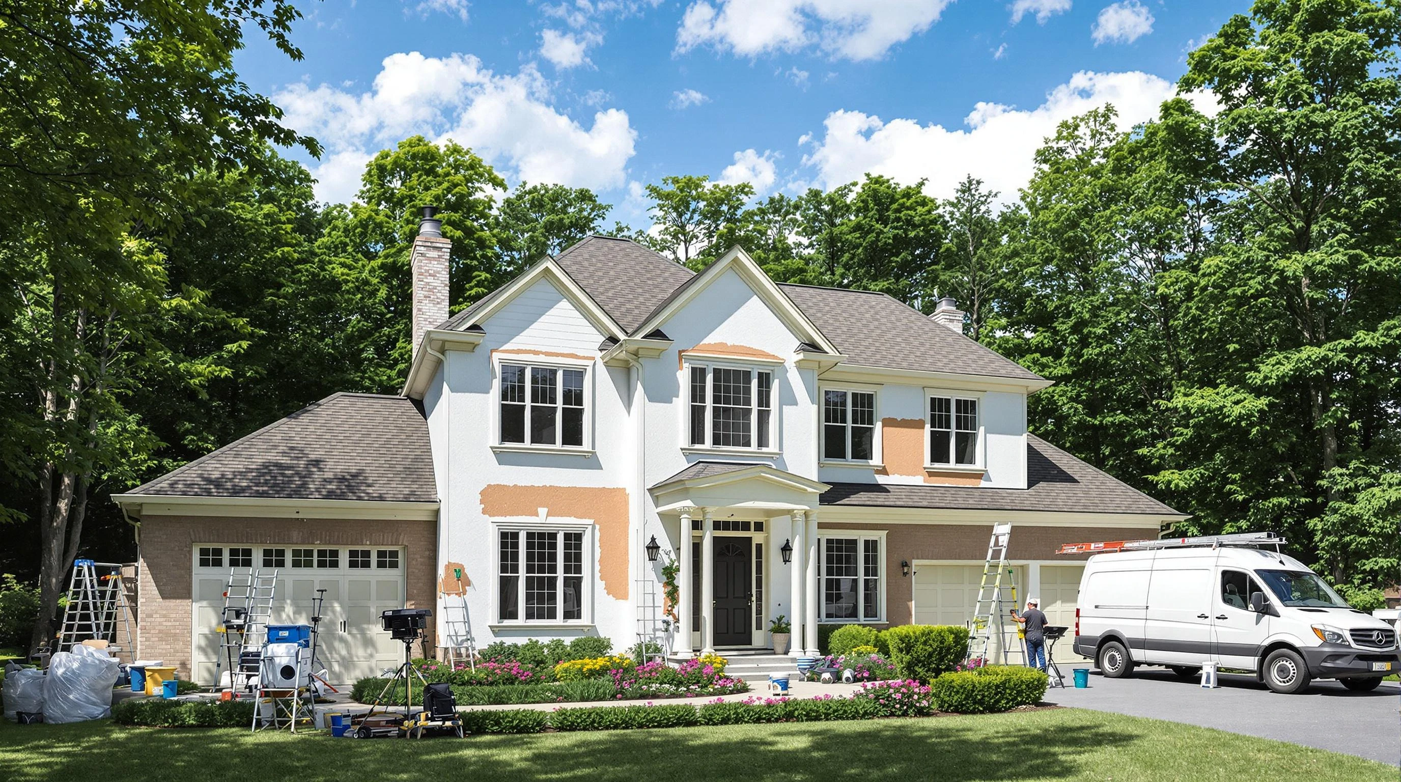 North Royalton House Painters painting crew working in Strongsville, OH